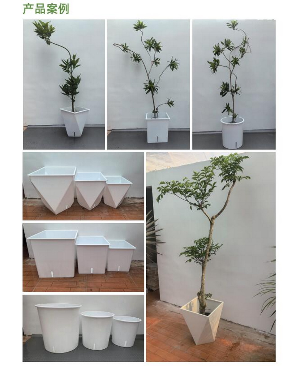 异形塑料花箱灰色系列(图3)